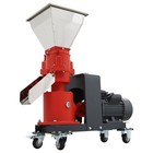 Farm Animal Feed Pellet Mill Machine With 2 5mm Plate 150kg h Output 220v 4 7hp
