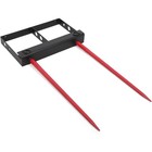 49  Hay Spear Bale Spears Skid Steer Loader Tractor Attachment 3000lbs