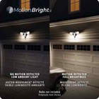 180   White Motion Security Sensor Outdoor 2-head Dusk Dawn Security Flood Light