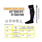  6 Pairs  Compression X Socks Knee High 20-30 Mmhg Graduated Mens Womens S-xl