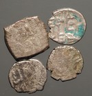 F-274  Floor Sweepings--  Islamic Assorted Small Silver Coins  Lot Of 4 Coins