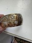 Handmade Vintage Jessie Claw Sterling Silver Storytelling 1    Cuff Bracelet