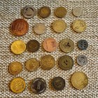 Lot Of 22 Various City Transit And Fare Tokens  c 