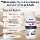 7-way Wormer For Tapeworms  Roundworms   Hookworms  Dewormer Liquid For Dogs   C