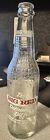 Vintage Big Red 10 Oz Glass Bottle Rare With White Top