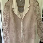 Evening Dress   Jacket Mother Of The Bride Wedding Formal Ivory Champagne Size 8