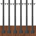 6 Pack 2 8 Ft String Light Poles metal Lights Poles For Outdoor 6 Pack 2 8ft