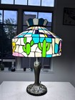 Taco Bell Tiffany Style Handmade Stained Glass Lamp
