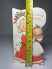 Vintage Mrs claus In Apron To Mommy Christmas Volland Greeting Card 1970   s