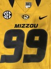 Game Worn Men s Nike White Missouri Mizzou Tigers Used Football Jersey Sz 50  99