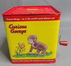 Schylling Classic Curious George Musical Jack In The Box Tin Works