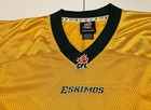 Vintage Reebok Cfl Eskimos Football Jersey 3xl Gold Green Mesh