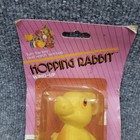 Vintage Wind Up Hopping Rabbit Toy 80s Hong Kong