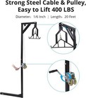 2  Hitch Game Hoist 400lb Big Game Hunting Deer Hoist Winch Lift Gambrel Set New