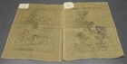 Jane Mcgown Flynn Lot 6 Vtg Burlap Hand Hooked Rug Design Backing Sewing Craft