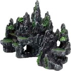 Pakykai Large Fish Tank Decorations  Mountain View Aquarium Ornament With Tre   