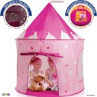 Portable Kids Play Tent Princess Castle Pink - Glow In The Dark Stars   Foldable