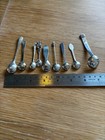 Collection Of 9 Antique And Vintage Silver Salt Spoons