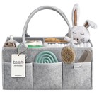 Baby Diaper Caddy Organizer - Nursery Storage Basket For Diaper Station  Baby   