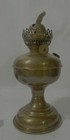 Antique Vintage English Made Solid Brass Oil Lamp Single Wick Burner