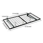 Black 2 Packs Garage Shelving W  6 Hooks 24 48  Wall Shelf Garage Storage Rack