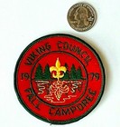 1979 Viking Council Boy Scout Patch Fall Camporee Landscape Unused Bsa Vintage