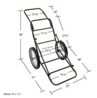 Kiii Shot 500 Lbs Capacity Folding Game Cart Heavy Duty Deer   Hunting Hauler 
