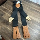 Carhartt Men   s Rugged Flex Elastic Button Clasp Suspenders Black 52    New