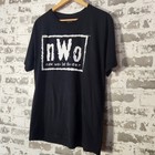Wwe Authentic Nwo New World Order Men Black T Shirt Large Wrestling Wcw Nitro