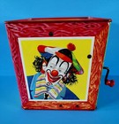 1961 Matty Mattel Jack In The Box    works    Vntg Tin Toy  free Dom Shipping 