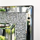 Jumbo Crushed Crystal Led Wall Mirror Stunning Sparkle Rgb Light Up Wall Mirror