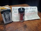 Dr D Jaynes Tonic Pills Antique Bottle In Box full Sealed W  Papers  Apothecary 