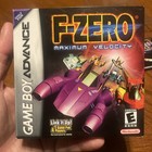 F-zero Maximum Velocity - Nintendo Game Boy Advance Gba - Box   Manual Only
