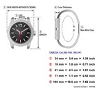 Vintage 1969   near Mint   Omega Geneve Cal 565 Automatic Date Silver 34mm Men s