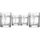 Diamond Wheel Etched Tumbler Glasses Set Whiskey Cocktails Drinks 13oz New