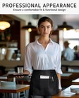 3 Pack Waist Apron With 3 Pockets For Restaurant Waitress Waiter Bartending