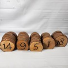 Wooden Wedding Anniversary Decor Table Numbers 1-20 Rustic Decorations Missing 1