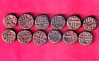 12 Coins Lot - Mughals Akbar Delhi Mint 12 Defferent Month One Dam Coin  zz1231