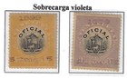 Venezuela  1899  Set 10 And 11  Overprint Violet  Official Stamps  Mint  Ebv1199