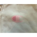 Champion Hoodie Girls Size Small  8  Zippered Pull Up Logo Decal Pink Front Back