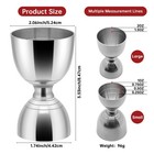 Premium Bell Jigger Stainless Steel Bar 0 5oz  1oz  1 5oz And 2oz  Silver