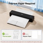 New In Box Hprt Mt610 Pro Portable Printer  Wireless For Travel  Inkless Thermal