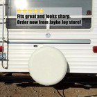White Spare Tire Cover  Wheel Cover Pvc Leather Waterproof Dust-proof 15 Inch