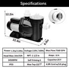 1 5hp Swimming Pool Pump In above Ground 1100w Motor Strainer Hayward Replace