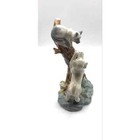 Super Cute Vintage Artmark Ceramic Siamese Cat And Hound Dog Playing Figurine 