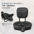Backrest Saddle Bike Seat With Backrest Oversize Bicycle Tricycle Saddle Seat