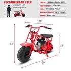 Oryxearth 105cc Mini Dirt Bike Adult 4-stroke Gas Powered Off Road Moto Red
