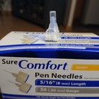Sure Comfort 8mm 30g Disposable Pen Tip Needle 100-ct Boxes  