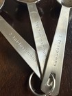 Vtg Williams Sonoma Stainless Steel 3-piece    odd-size  Measuring Spoon Set