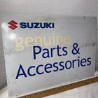 Suzuki Parts   Accessories Fiberglass Sign 21   x15   logo Man Cave Repair Shop Oem